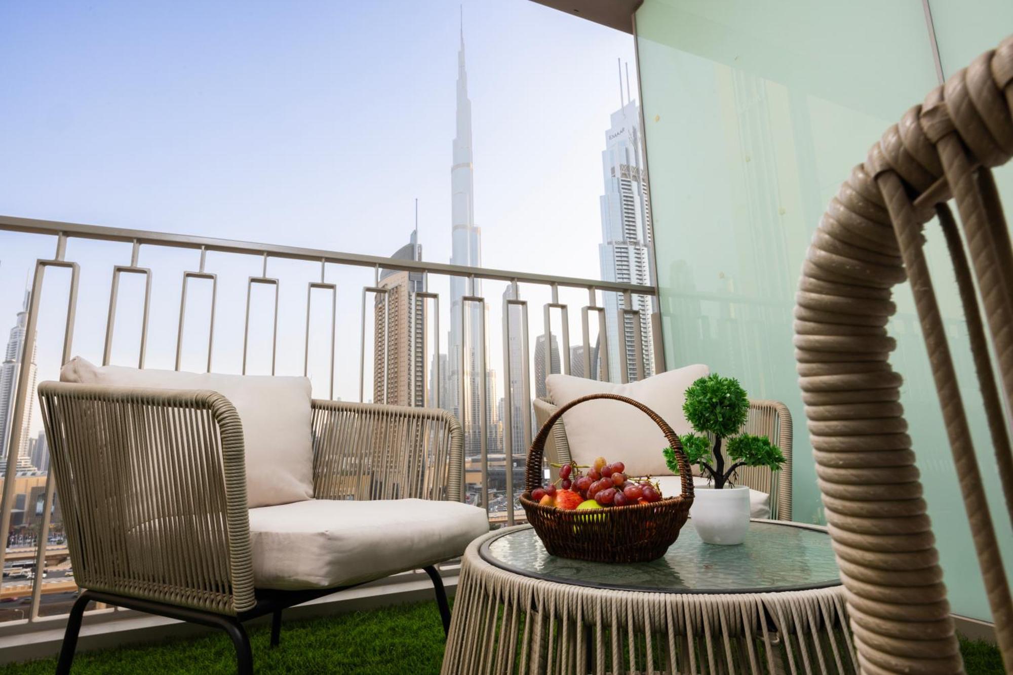 Ferienwohnung Stunning Burj View Dubai Mall Access Infinity Pool Exterior foto